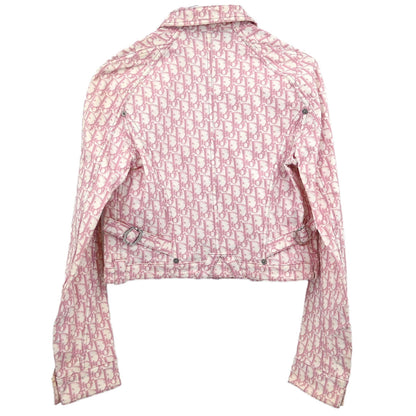 Christian Dior 2004 Trotter Denim Jacket Pink #38