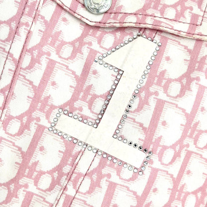 Christian Dior 2004 Trotter Denim Jacket Pink #38