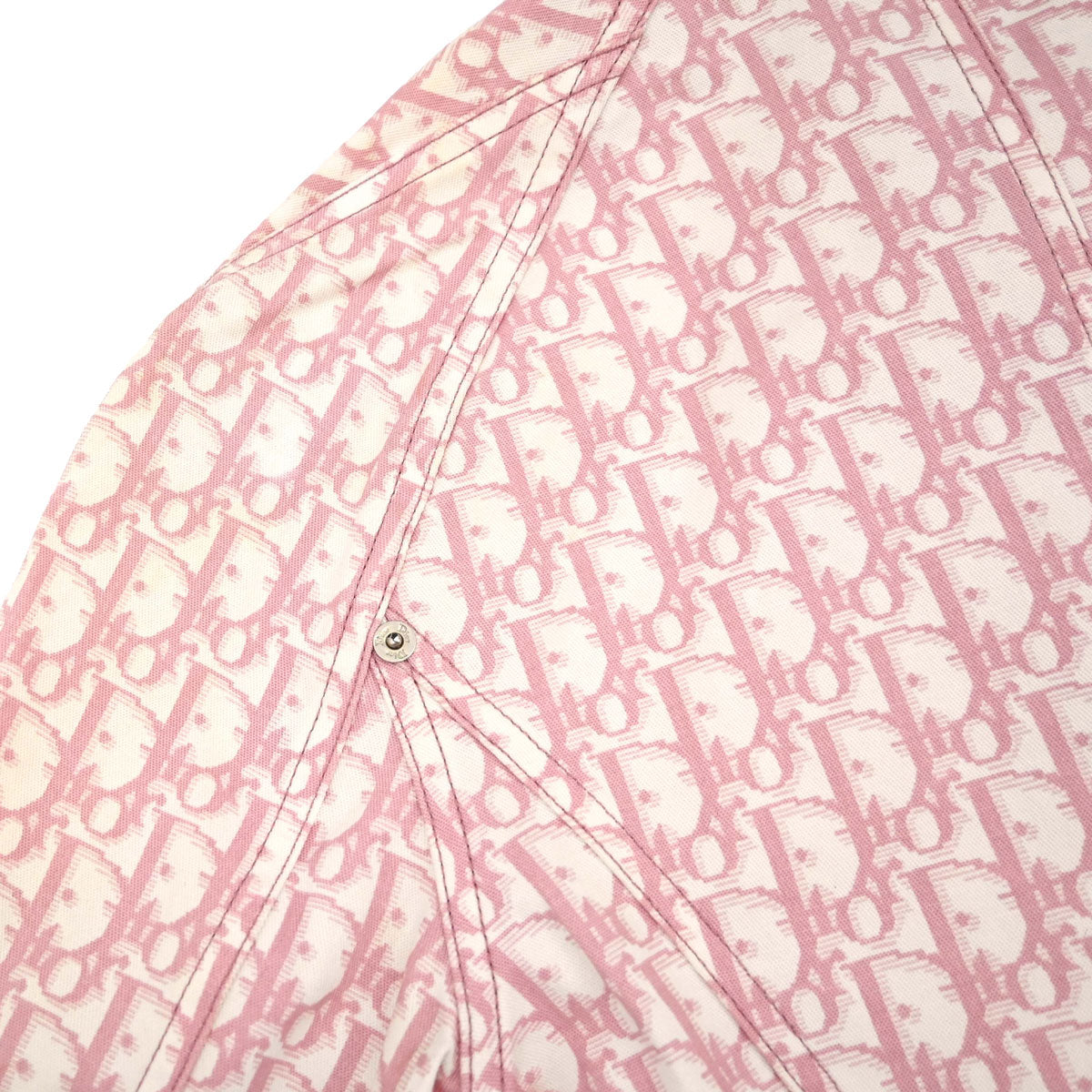 Christian Dior 2004 Trotter Denim Jacket Pink #38