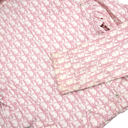 Christian Dior 2004 Trotter Denim Jacket Pink #38