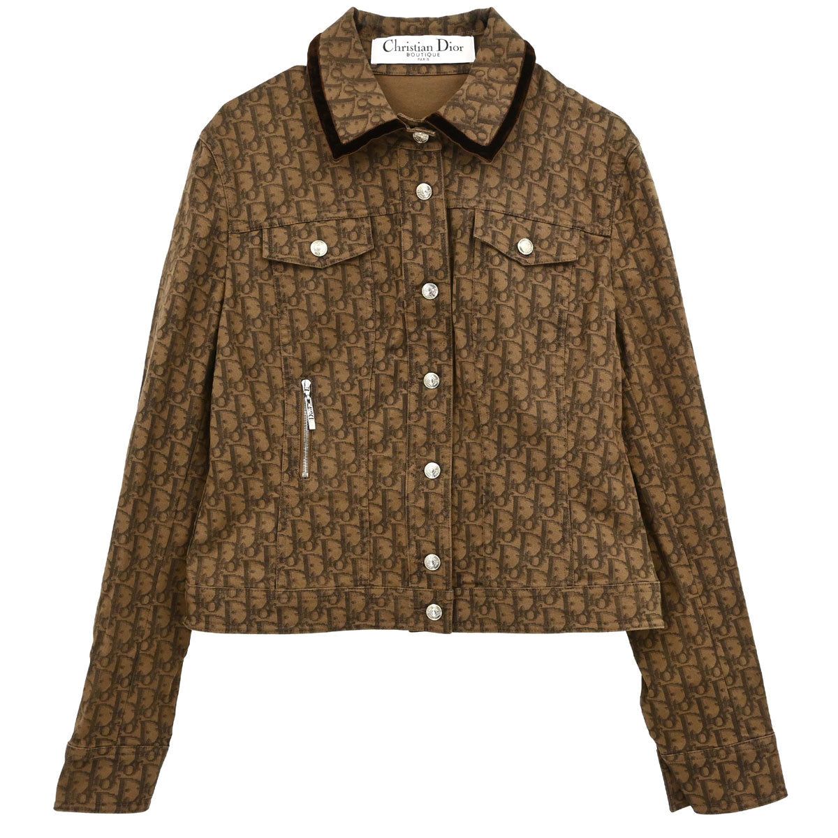 Christian Dior 2005 Romantic Trotter Denim Jacket Brown #40