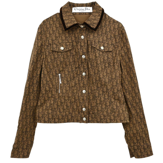 Christian Dior 2005 Romantic Trotter Denim Jacket Brown #40