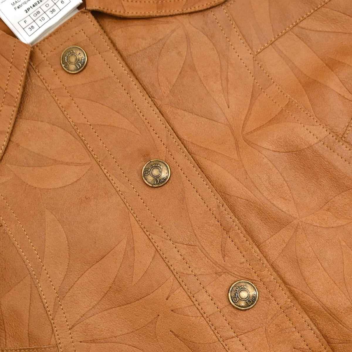 Christian Dior 2002 Goatskin Jacket Brown #38