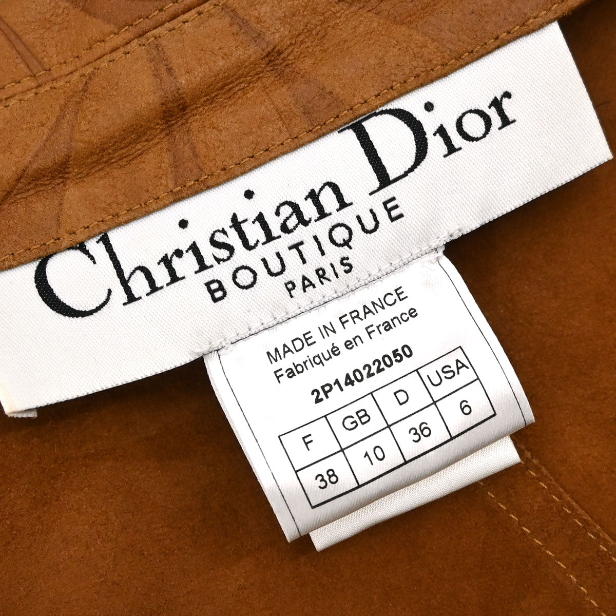 Christian Dior 2002 Goatskin Jacket Brown #38