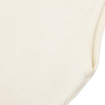 Chanel Sleeveless Tank Top Glitter White