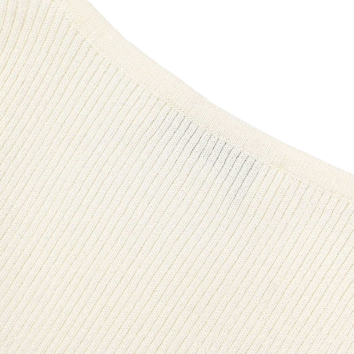 Chanel Sleeveless Tank Top Glitter White