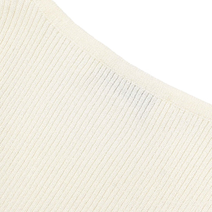 Chanel Sleeveless Tank Top Glitter White