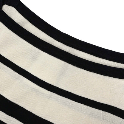 Chanel 1998 Striped Camisole Top Black Ivory #38