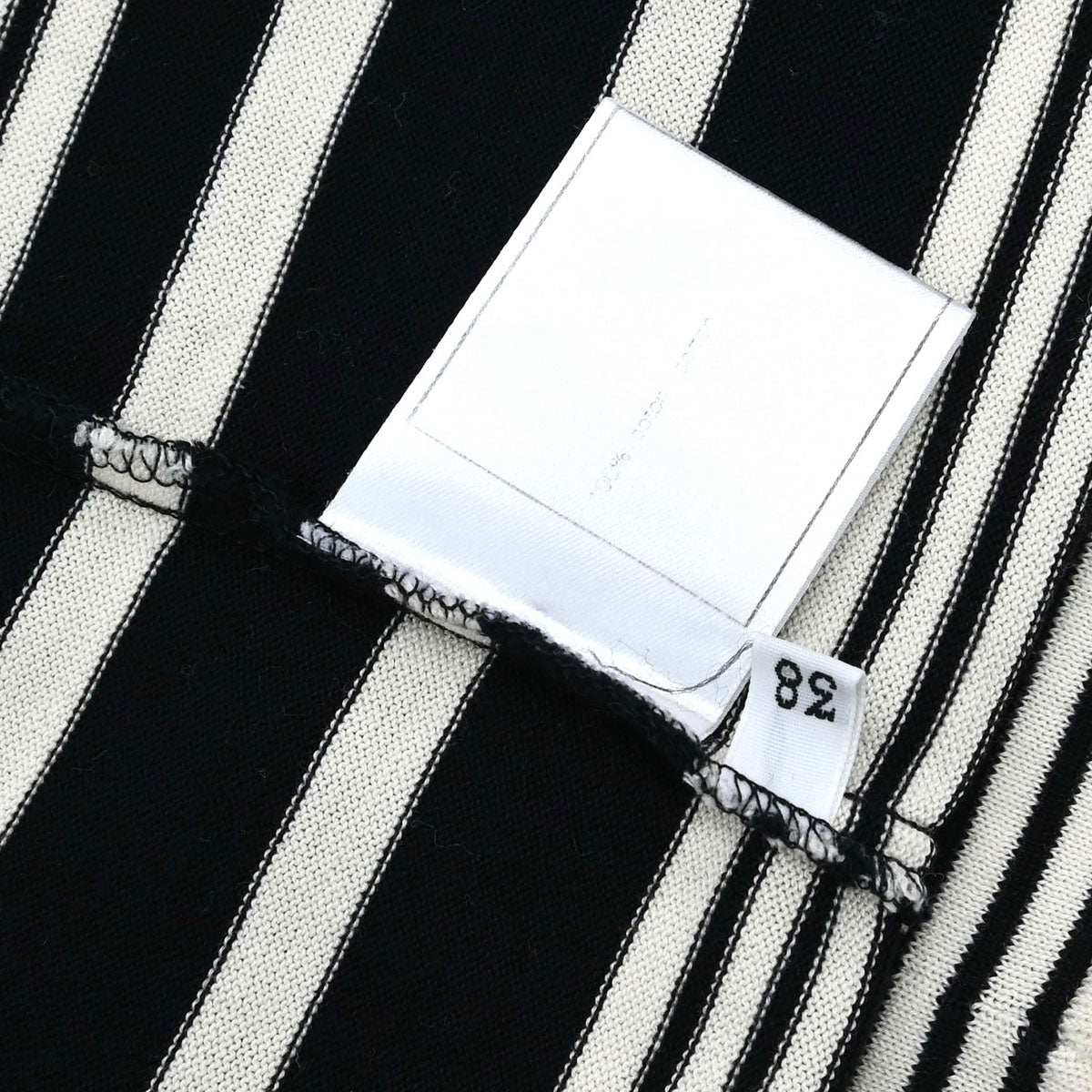 Chanel 1998 Striped Camisole Top Black Ivory #38