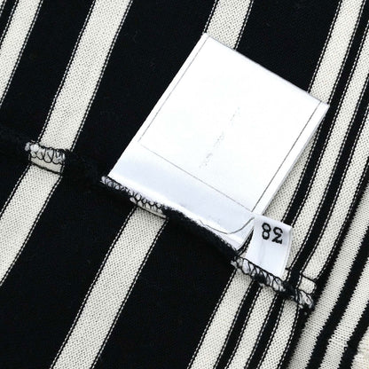 Chanel 1998 Striped Camisole Top Black Ivory #38