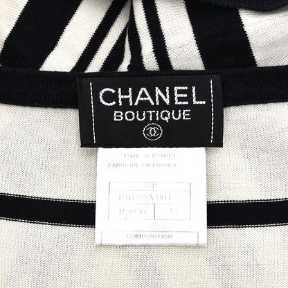 Chanel 1998 Striped Camisole Top Black Ivory #38