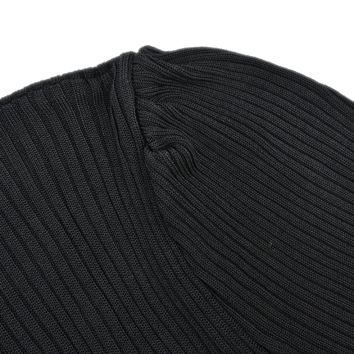 Chanel 1997 Short Sleeve Ribbed Cardigan Black #38
