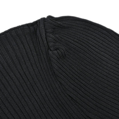 Chanel 1997 Short Sleeve Ribbed Cardigan Black #38