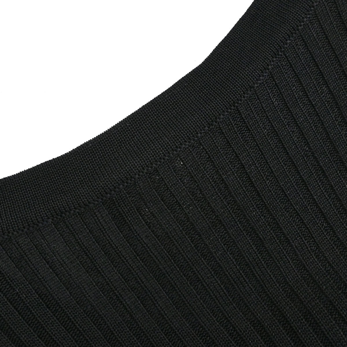 Chanel 1997 Short Sleeve Ribbed Cardigan Black #38