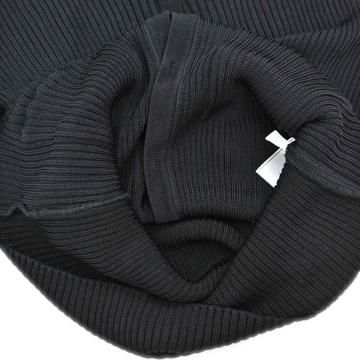 Chanel 1997 Short Sleeve Ribbed Cardigan Black #38
