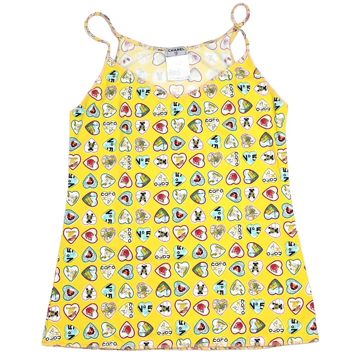 Chanel 2006 Valentine Camisole Top Yellow #36