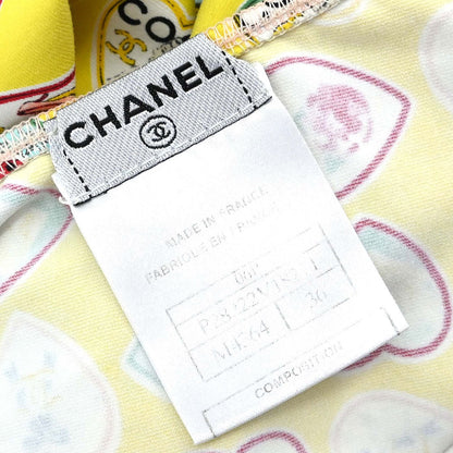 Chanel 2006 Valentine Camisole Top Yellow #36