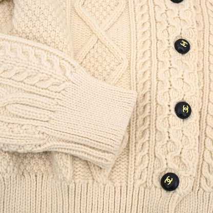 Chanel 1996 Fisherman Cardigan Ivory #44