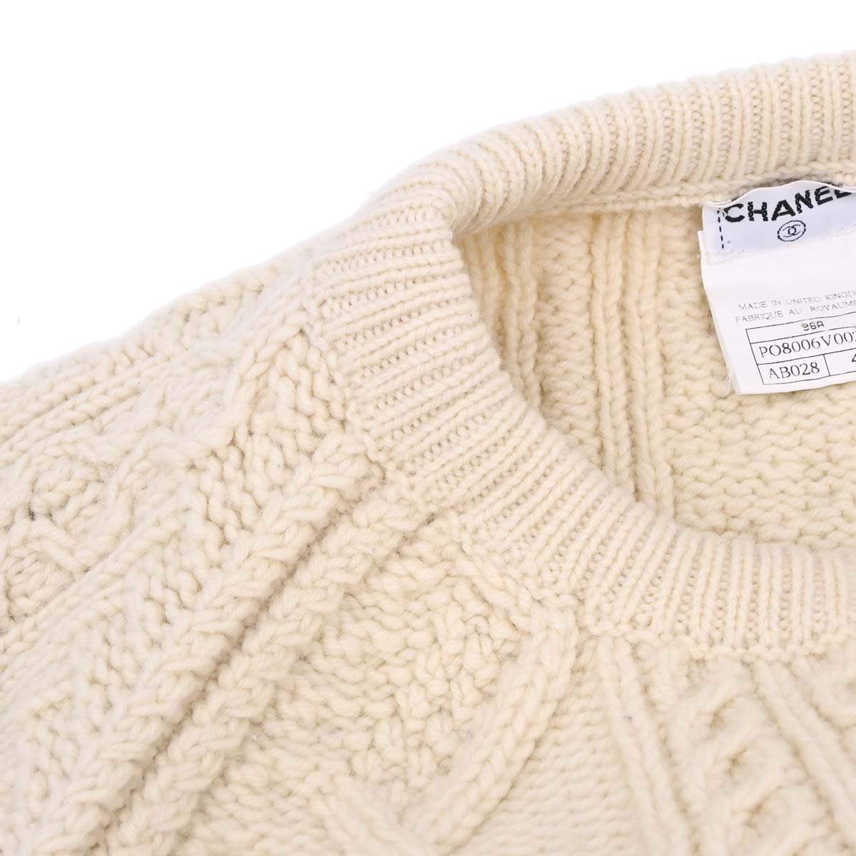 Chanel 1996 Fisherman Cardigan Ivory #44