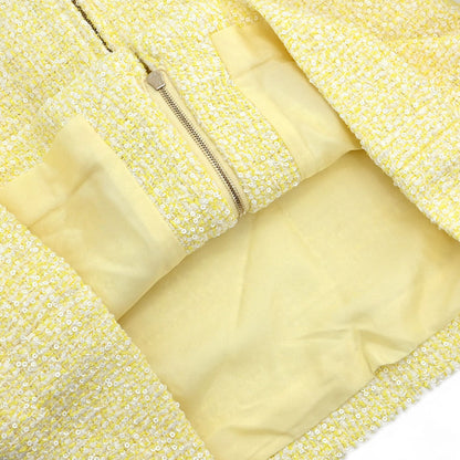 Chanel 2019 Long Pants Tweed Yellow #34