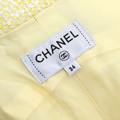 Chanel 2019 Long Pants Tweed Yellow #34