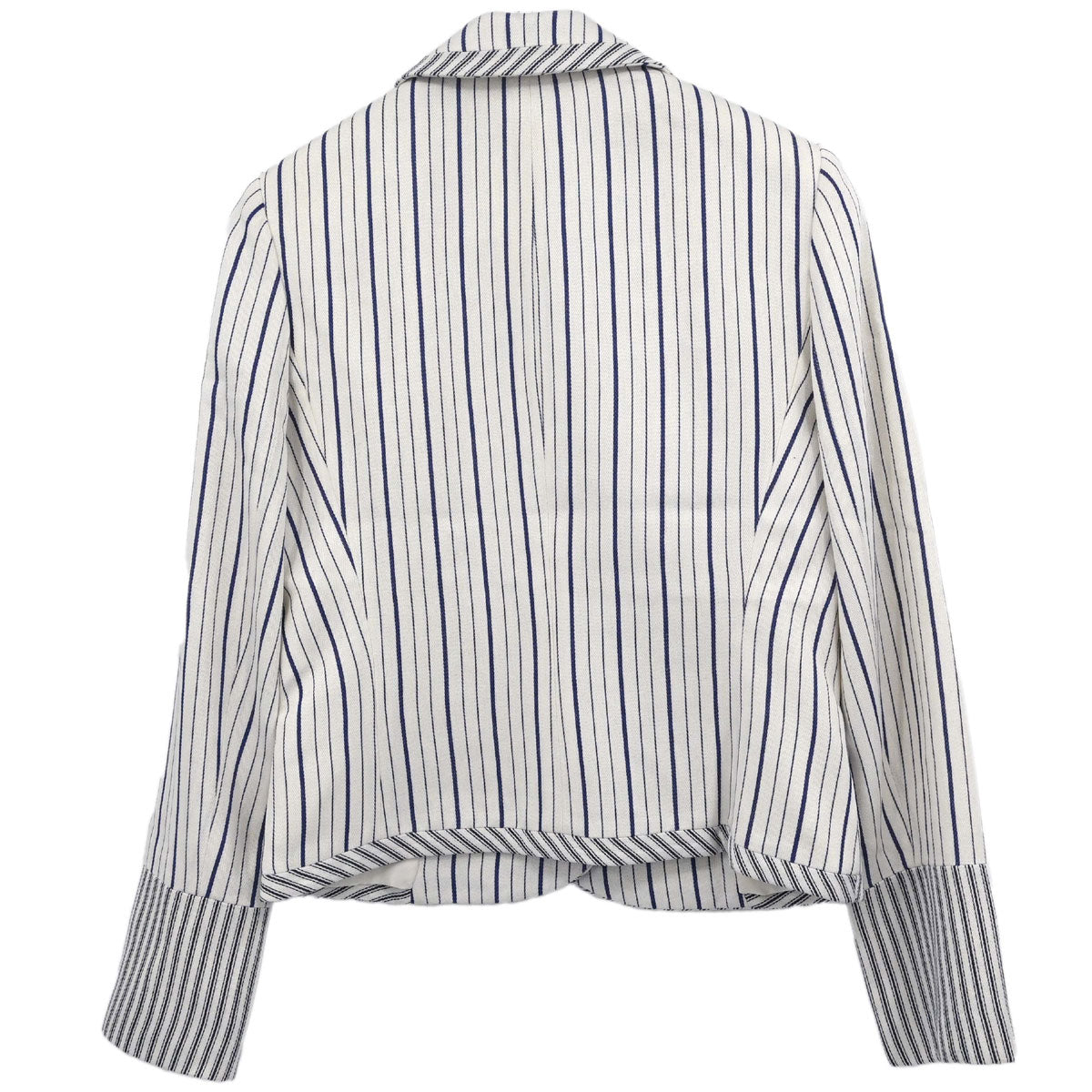 Christian Dior 2006 Striped Jacket White Blue #38