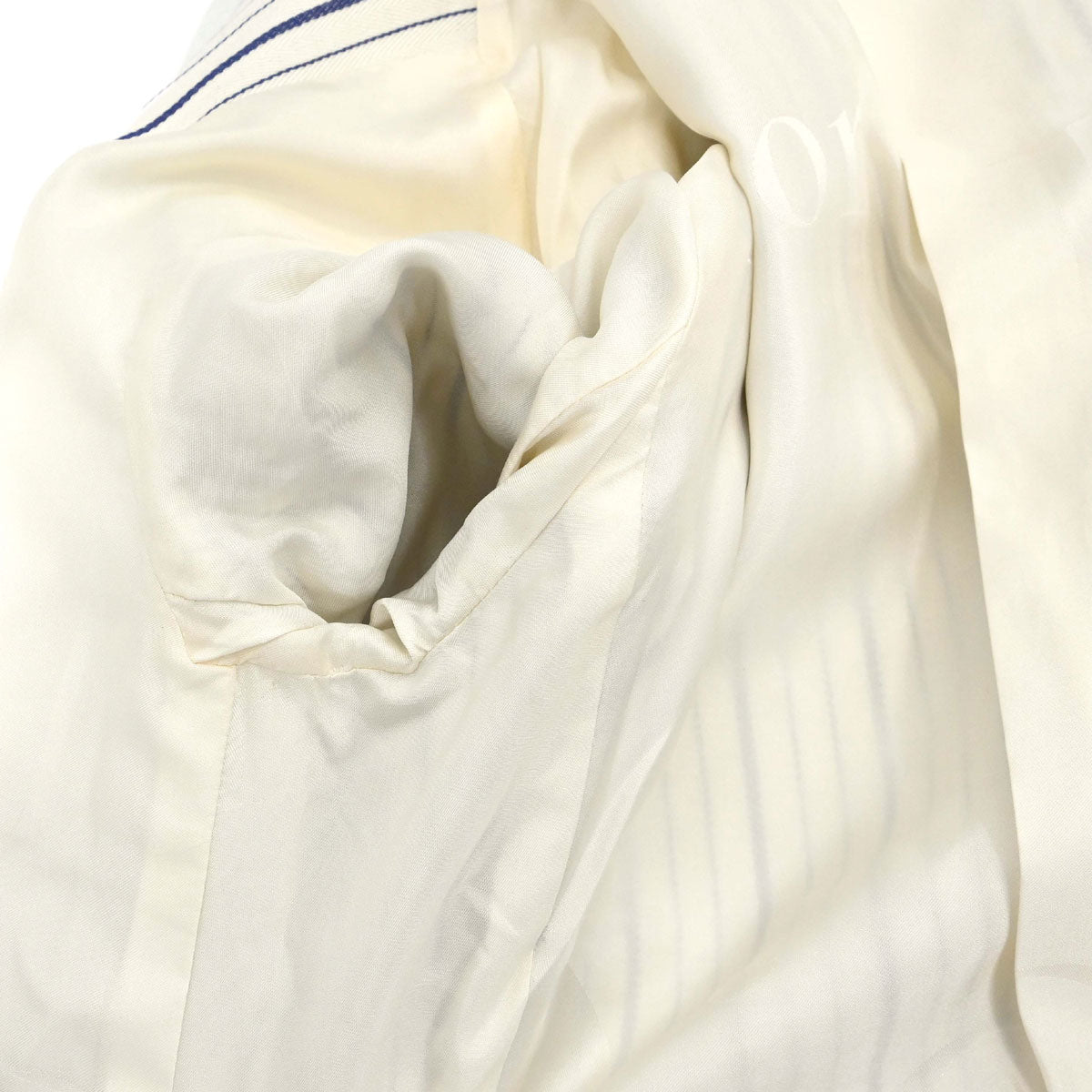 Christian Dior 2006 Striped Jacket White Blue #38