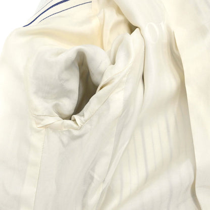 Christian Dior 2006 Striped Jacket White Blue #38