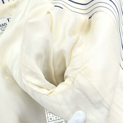 Christian Dior 2006 Striped Jacket White Blue #38
