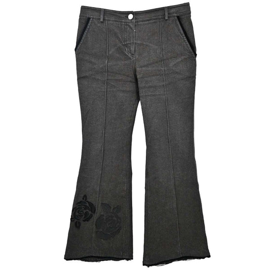 Christian Dior 2005 Rose Denim Pants Dark Gray #38