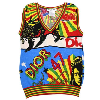 Christian Dior 2004 Dior Mania Vest Top Rasta-Color #36