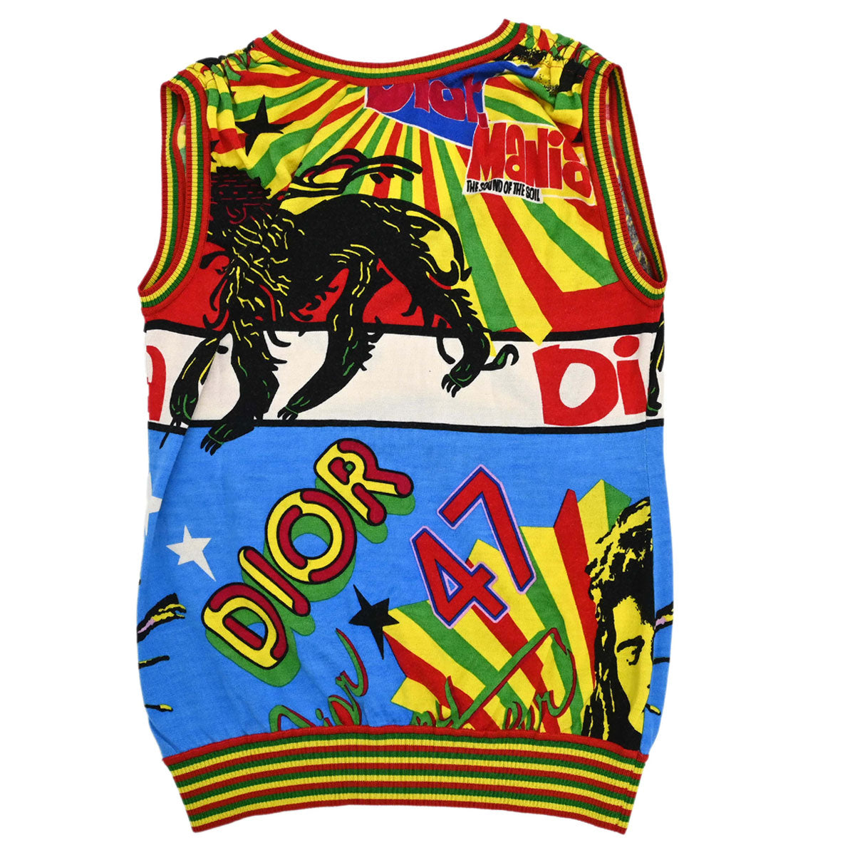 Christian Dior 2004 Dior Mania Vest Top Rasta-Color #36