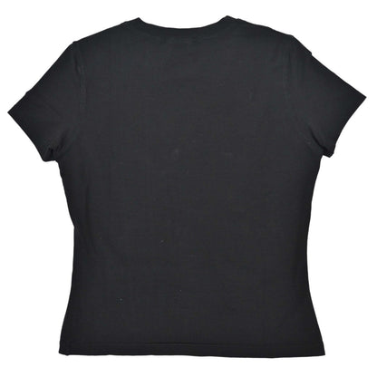 Christian Dior 2003 T-shirt Top Logo Print Black #36