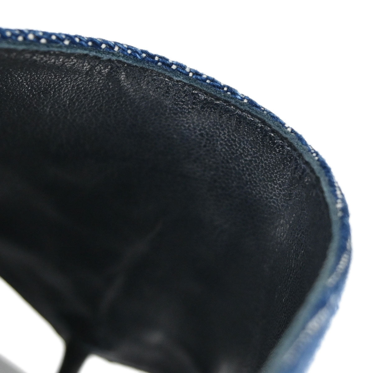 Chanel * Indigo Denim Mules Shoes #37
