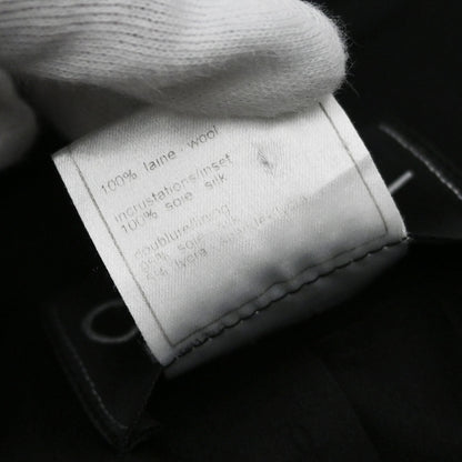 Chanel 1997 Single Breasted Jacket Tweed Black #42