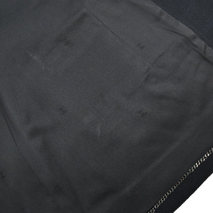 Chanel 1997 Single Breasted Jacket Tweed Black #42