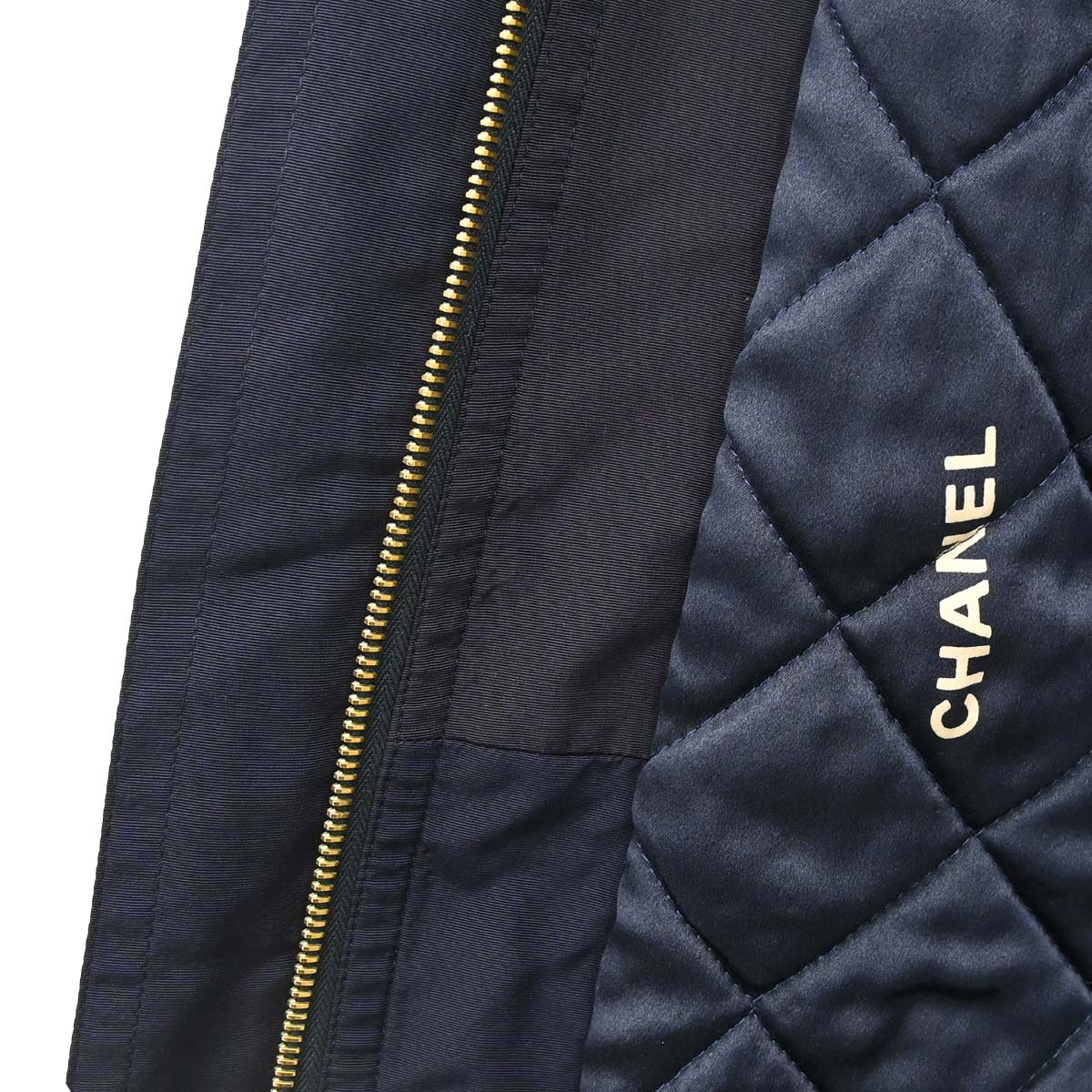 Chanel Hooded Coat Navy