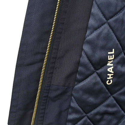 Chanel Hooded Coat Navy