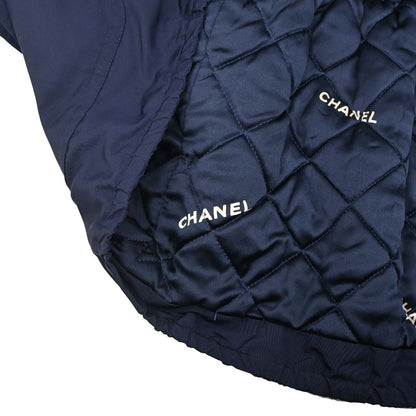 Chanel Hooded Coat Navy