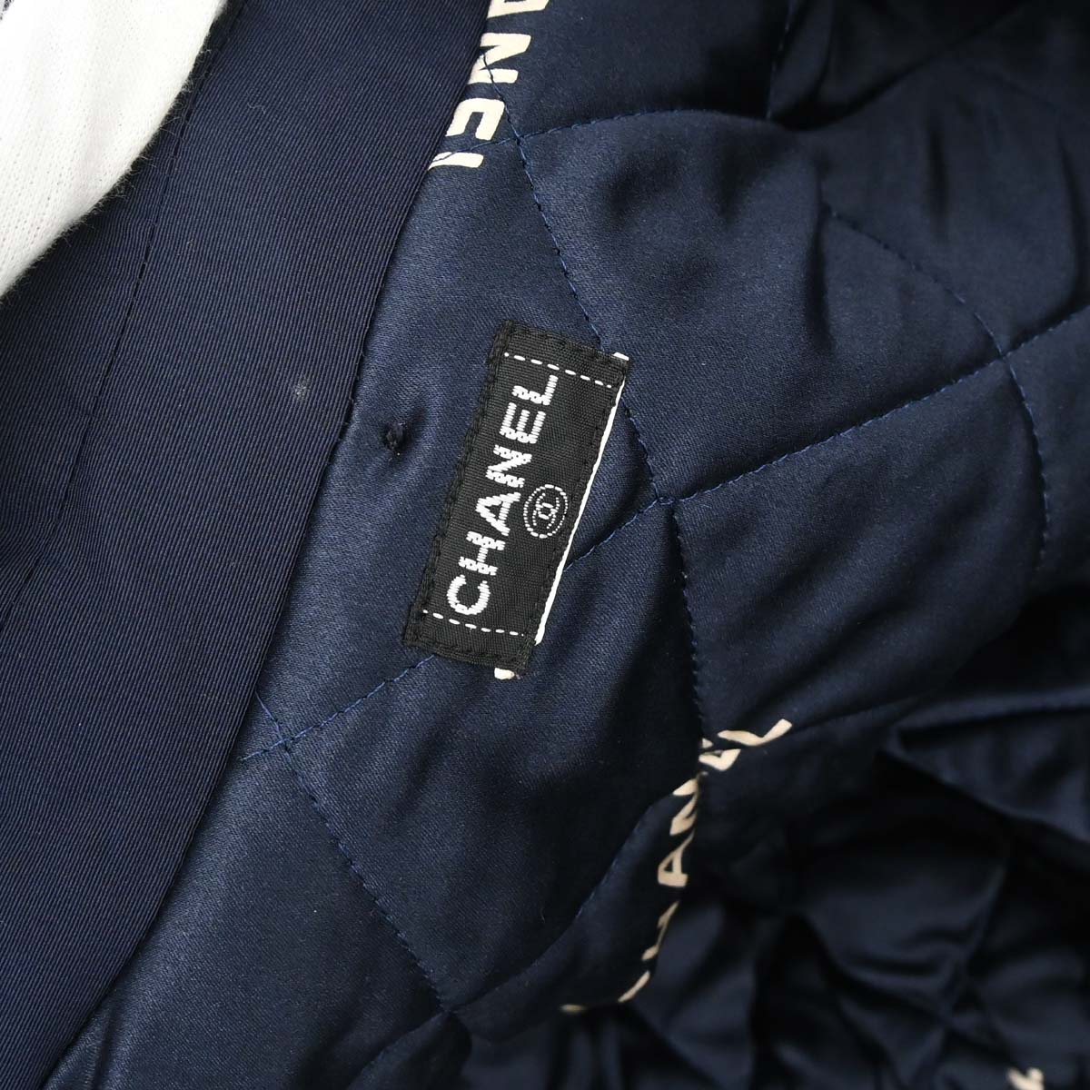 Chanel Hooded Coat Navy