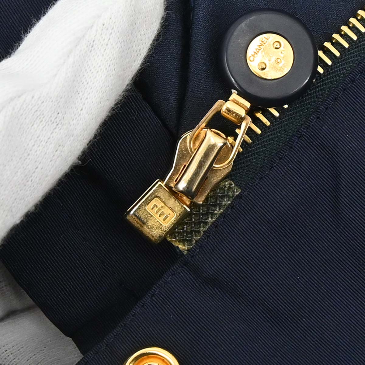Chanel Hooded Coat Navy
