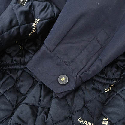 Chanel Hooded Coat Navy