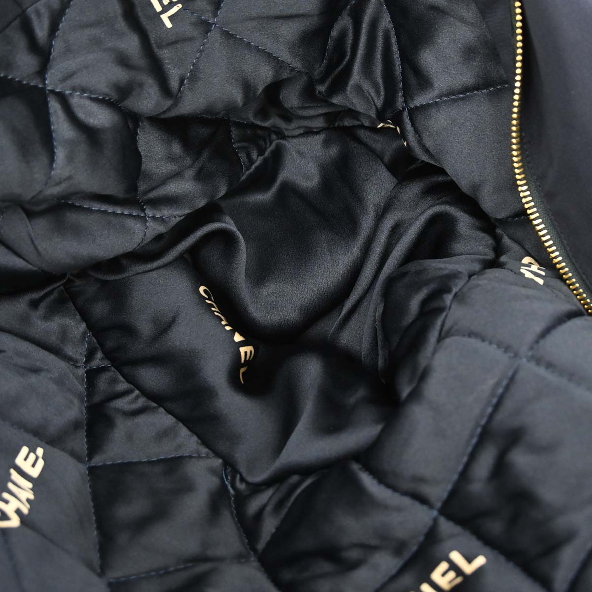 Chanel Hooded Coat Navy