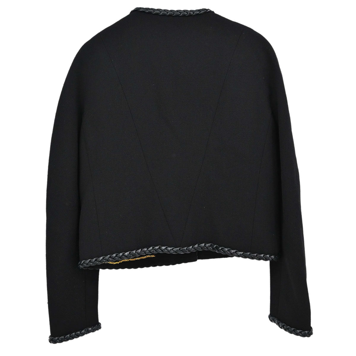 Chanel 1994 Collarless Jacket Black #38
