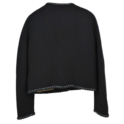 Chanel 1994 Collarless Jacket Black #38