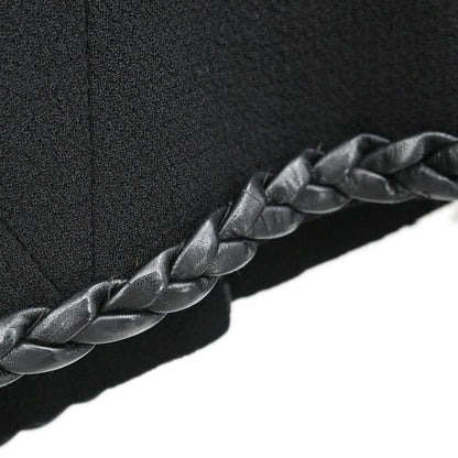 Chanel 1994 Collarless Jacket Black #38