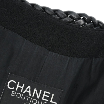 Chanel 1994 Collarless Jacket Black #38