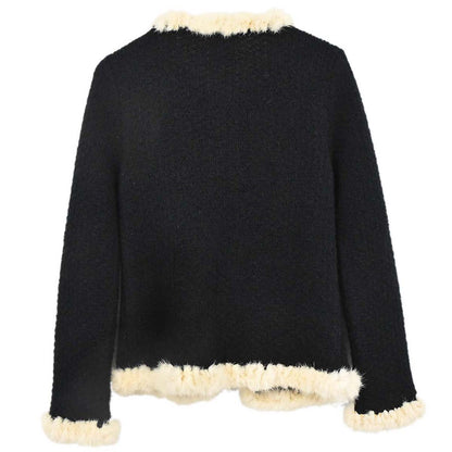 Chanel 2003 Knit Cardigan Black #38