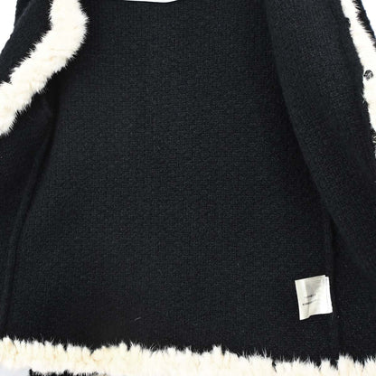 Chanel 2003 Knit Cardigan Black #38