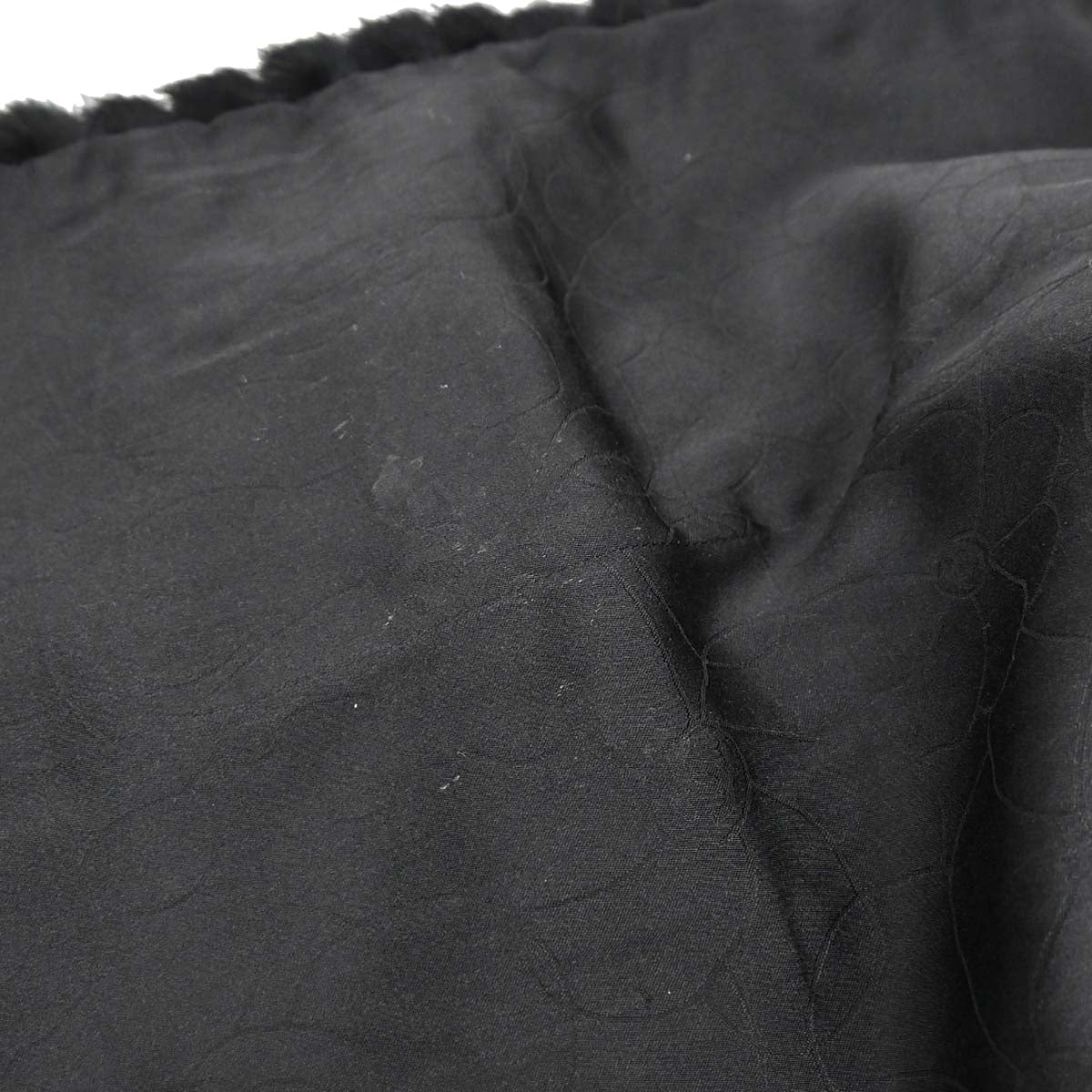 Chanel 2003 Collarless Tweed Jacket Black #48